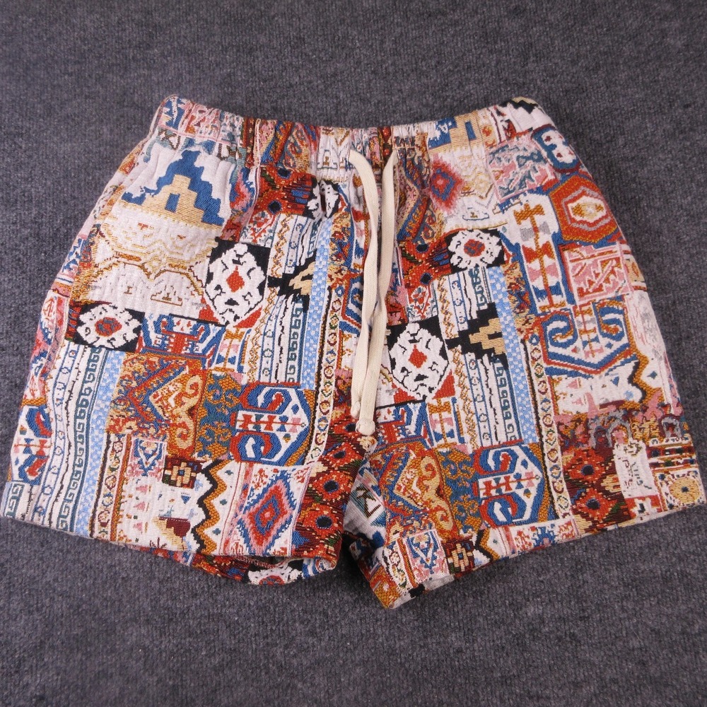 PacSun Shorts Mens Medium Multicolor Sweat Aztec Southwestern 5" Inseam Casual